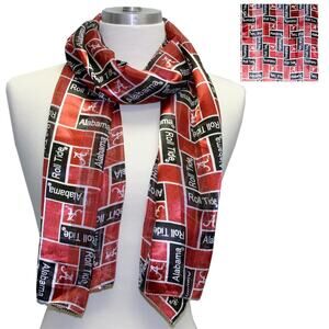 Sandol Alabama Crimson Tide Campus Satin Scarf, "Roll Tide" Women's 59 X 12 NCAA